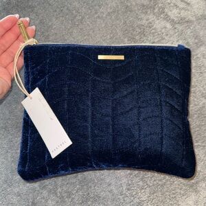 NWT-Kestrel Blue Velvet Bag/Pouch
